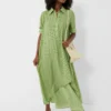Verdant Basketweave Geo Lucille Dress