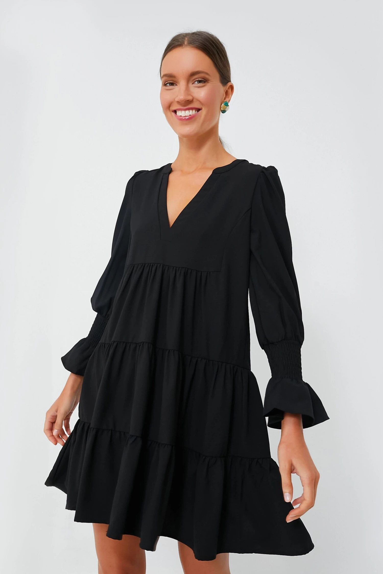 Black Crepe Kenzo Dress 1 Black Crepe Kenzo Dress