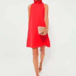 Poppy Red Blythe Dress