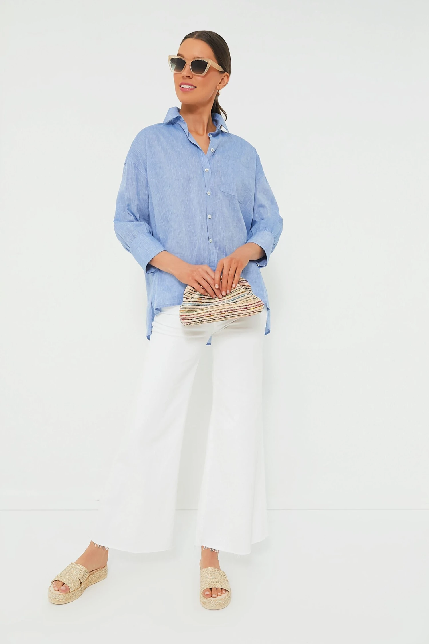 Chambray Adair Boyfriend Shirt 6 Chambray Adair Boyfriend Shirt - Image 6