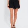 Tangier Border Embroidered Nero Jasper Shorts