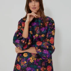 Orange Lillies Florence Dress