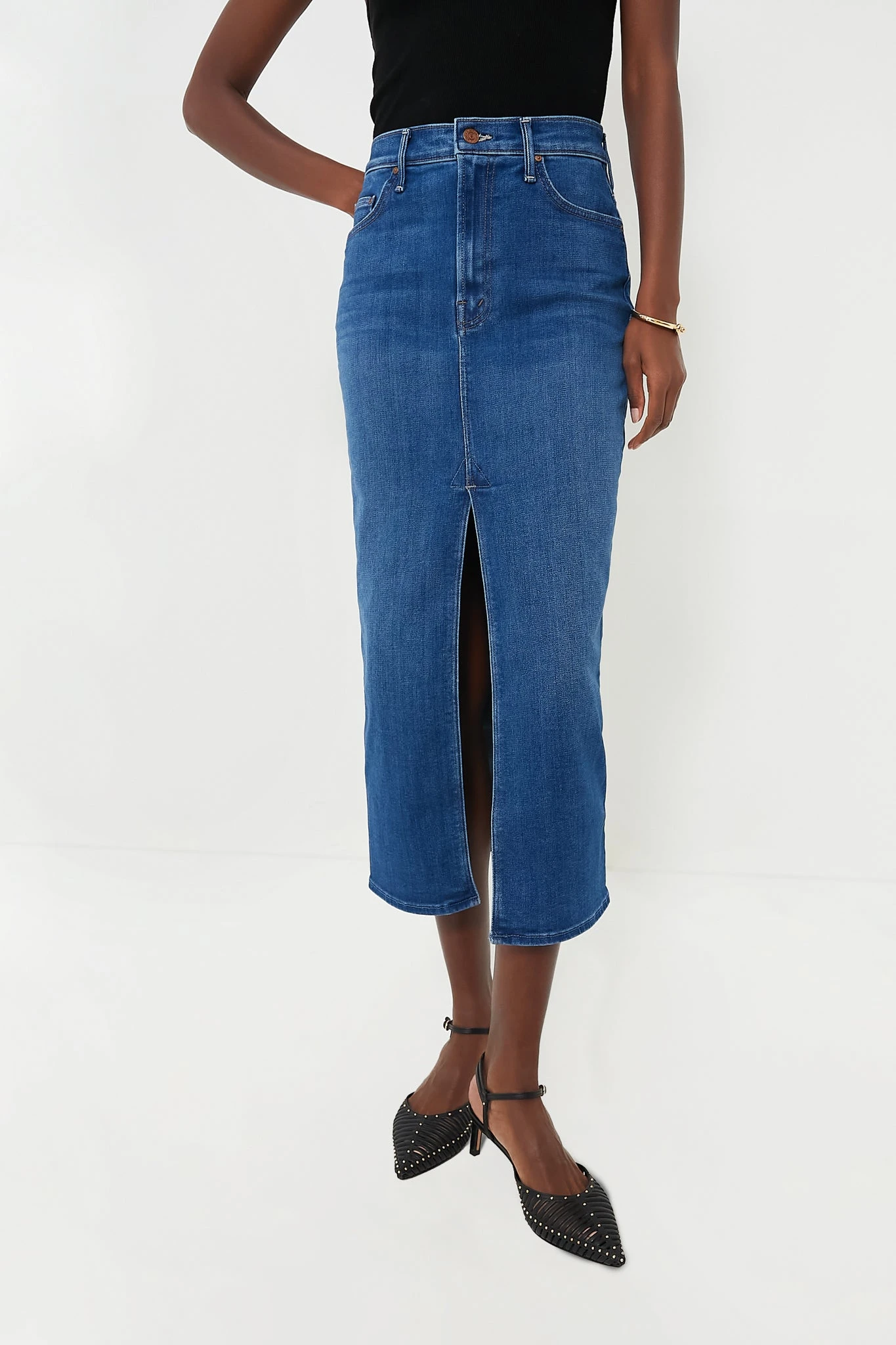 MOTHER How Are Hue? The Reverse Pencil Pusher Skirt 1 MOTHER How Are Hue? The Reverse Pencil Pusher Skirt