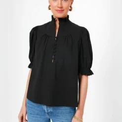 Black Selena Blouse