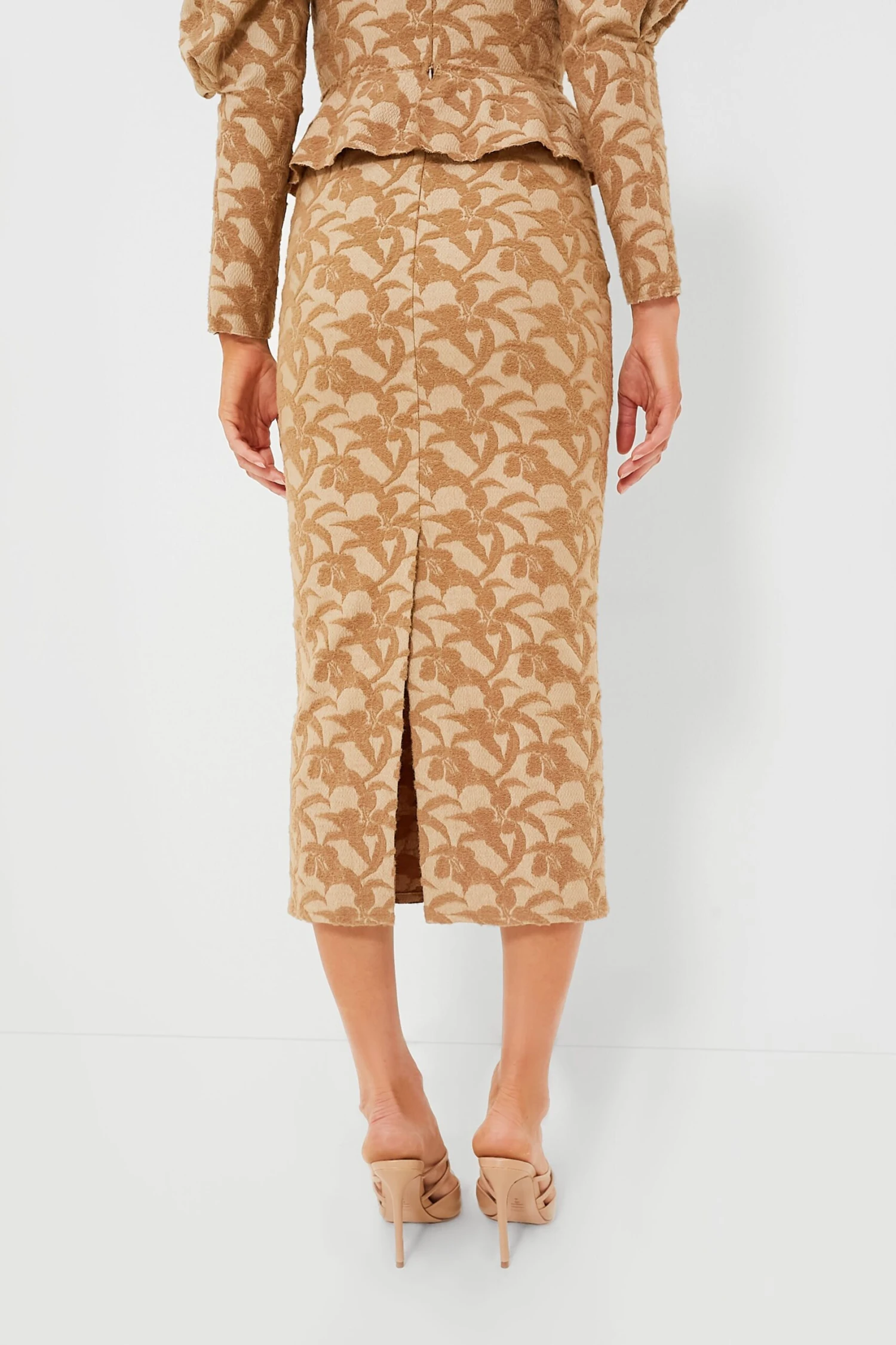 Taupe Augustine Pencil Skirt 4 Taupe Augustine Pencil Skirt - Image 4