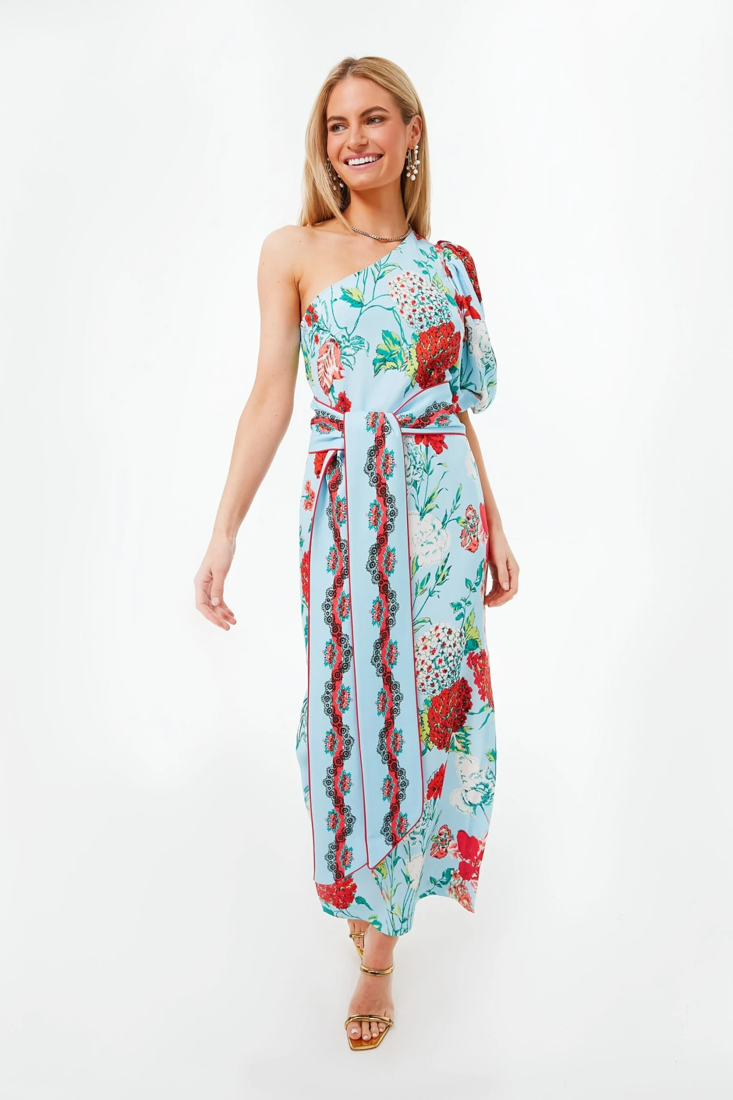 Floral Dew One Shoulder Lucia Dress 1 Floral Dew One Shoulder Lucia Dress