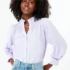Lavender Emory Smocked Blouse