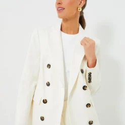 Veronica Beard Off White Fevre Dickey Jacket
