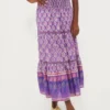 Purple Print Mandy Maxi Skirt