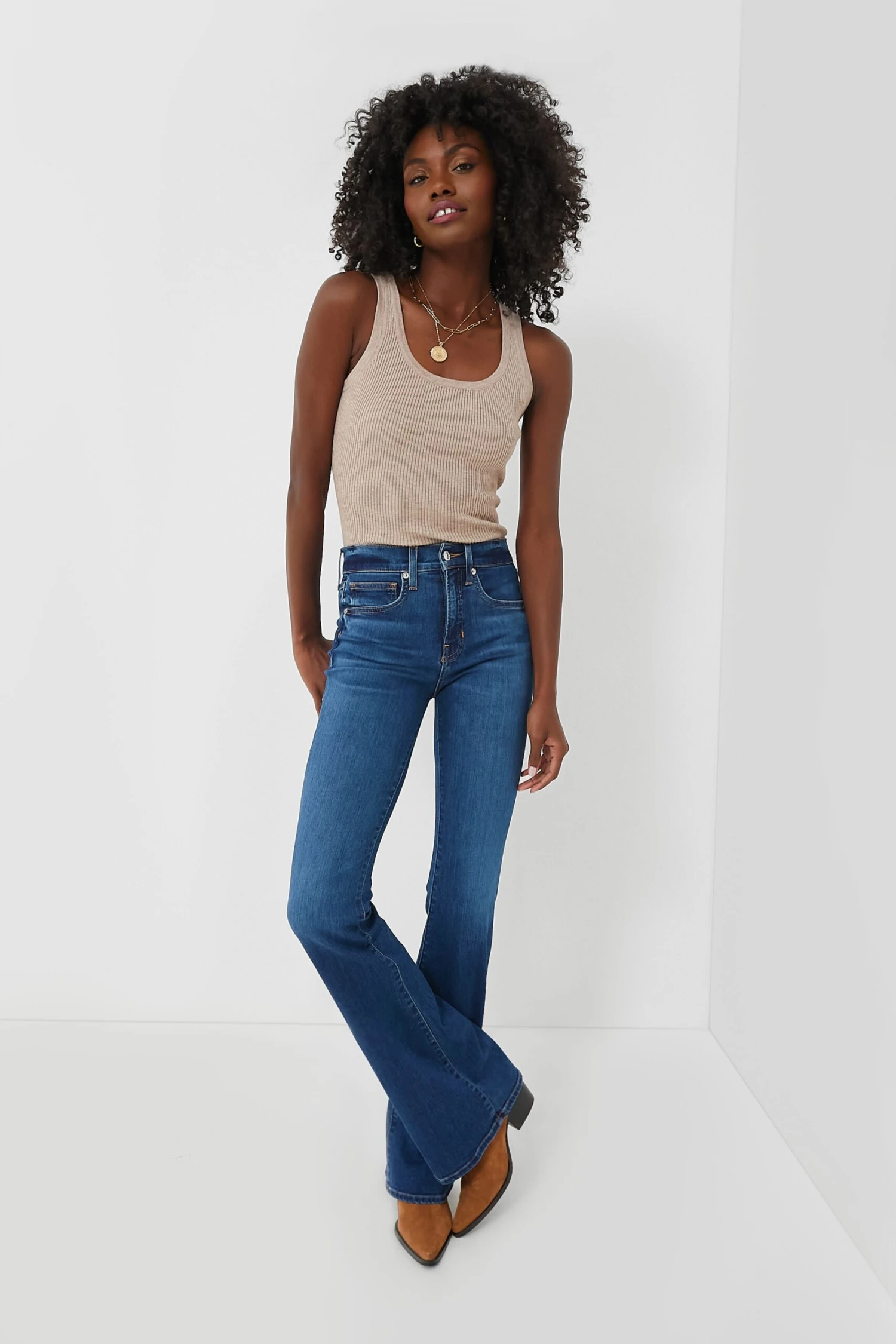 Oat Shelby Ribbed Tank 2 Oat Shelby Ribbed Tank - Image 2