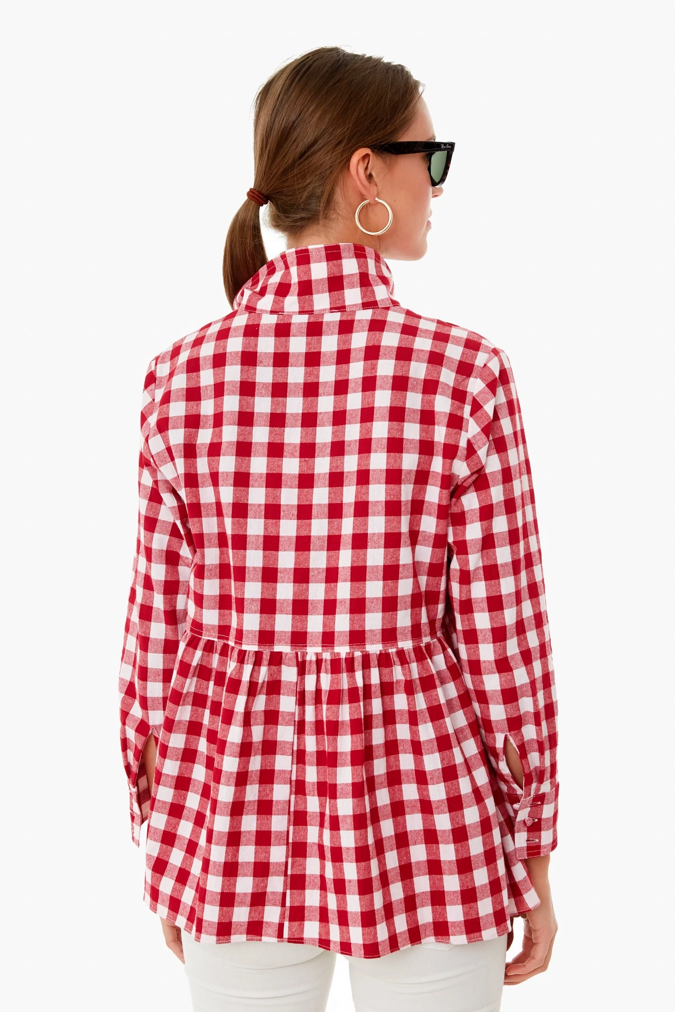 Apple Red Gingham Scarlett Button Down 4 Apple Red Gingham Scarlett Button Down - Image 4