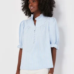 Blue Stripe Selena Blouse
