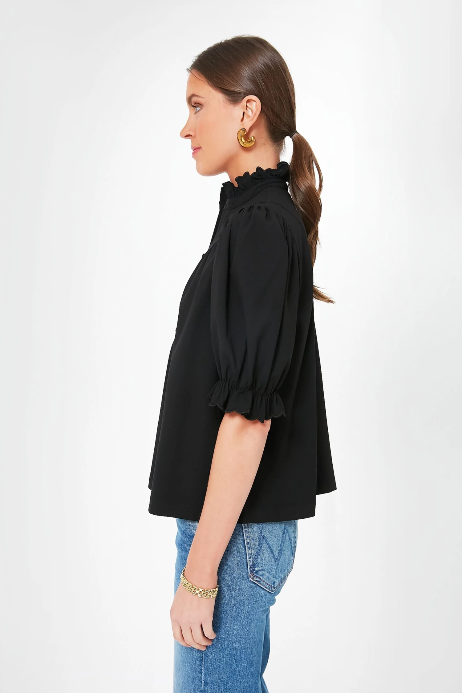 Black Selena Blouse 3 Black Selena Blouse - Image 3