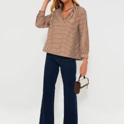 Mocha Stripe Emy Top