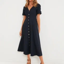 Navy Kate Maxi Dress