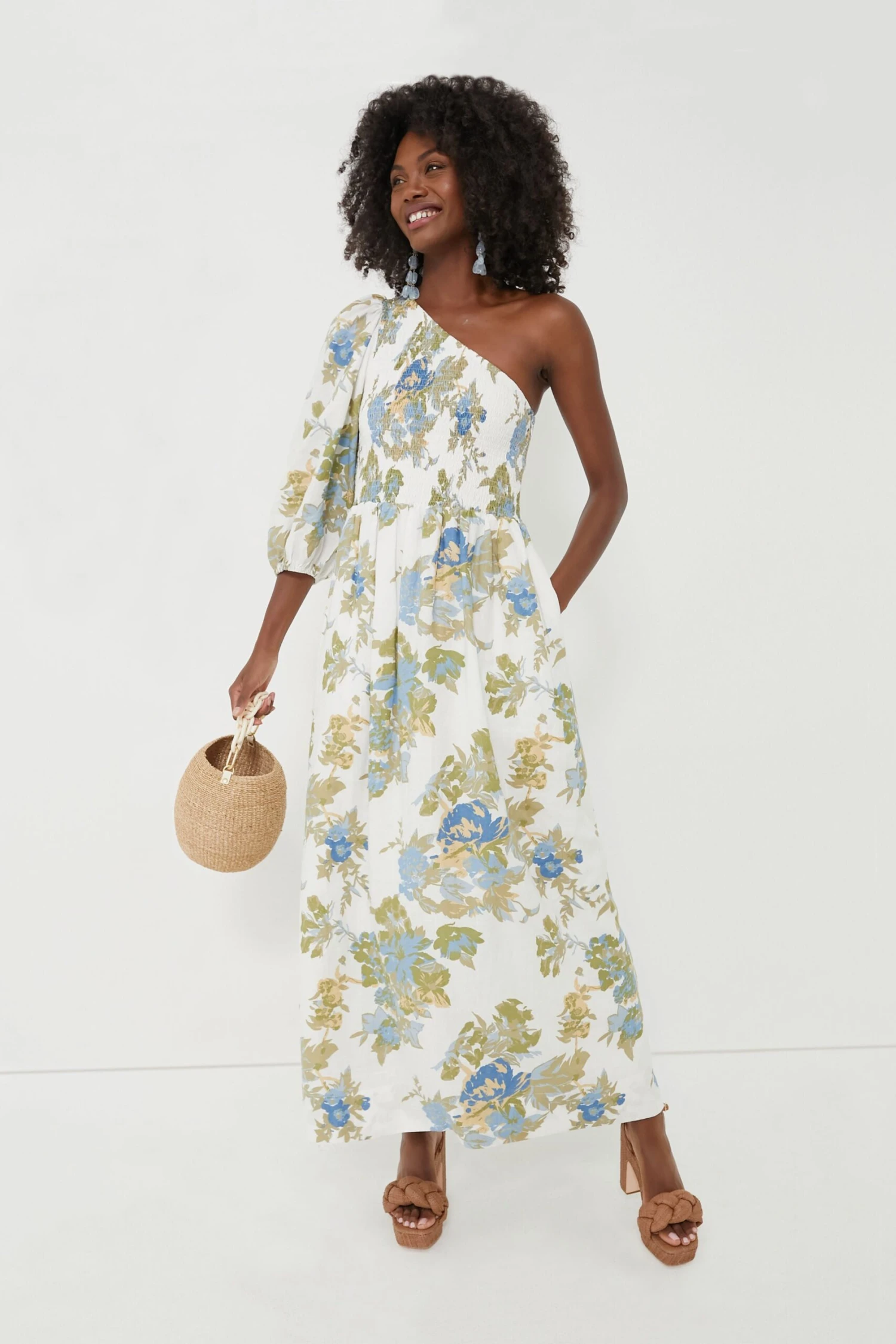 Ivory Escala Floral Anha Maxi Dress 2 Ivory Escala Floral Anha Maxi Dress - Image 2