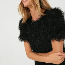 Black Textured Hazel Blouse -Outlet Toggify Store gwhrWPSl7ZatEkFZXc3W9R5yUX4QDAYQ 1