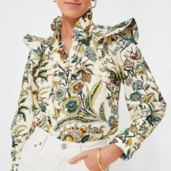 Sharp Floral Winnie Blouse