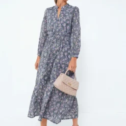 Midnight Wildflower Organic Frances Dress 3