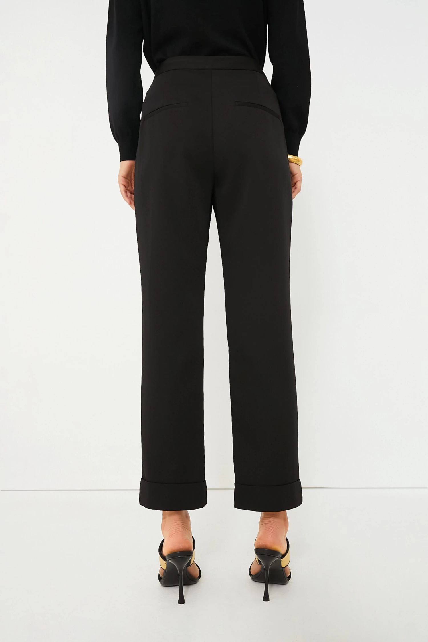 Black Pleated Duncan Trouser 5 Black Pleated Duncan Trouser - Image 5