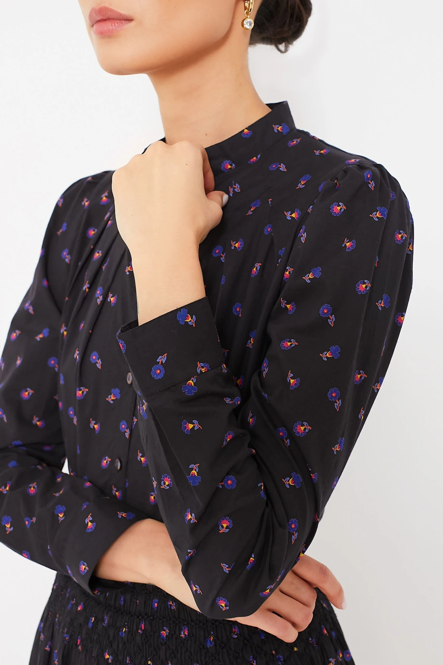 Black Floral Alix Blouse 5 Black Floral Alix Blouse - Image 5