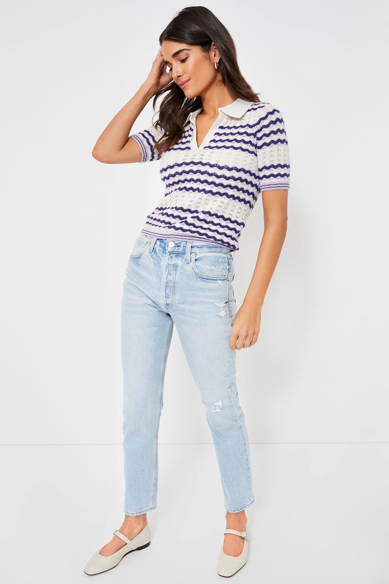 Marine Layer Cool Wave Spencer Polo Sweater 6 Marine Layer Cool Wave Spencer Polo Sweater - Image 6