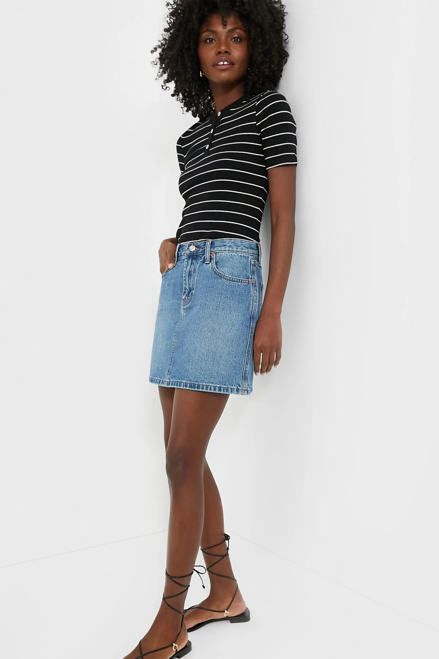 Copenhagen Medium Wash Standard Denim Mini Skirt 6 Copenhagen Medium Wash Standard Denim Mini Skirt - Image 6