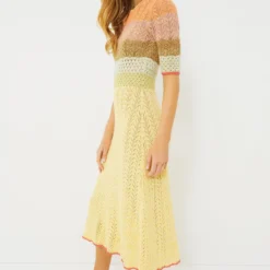 Vanessa Bruno Multicolor Coronille Midi Dress -Outlet Toggify Store kt413O3NF03kxtokIrni3ZtsOi5QM20a 1