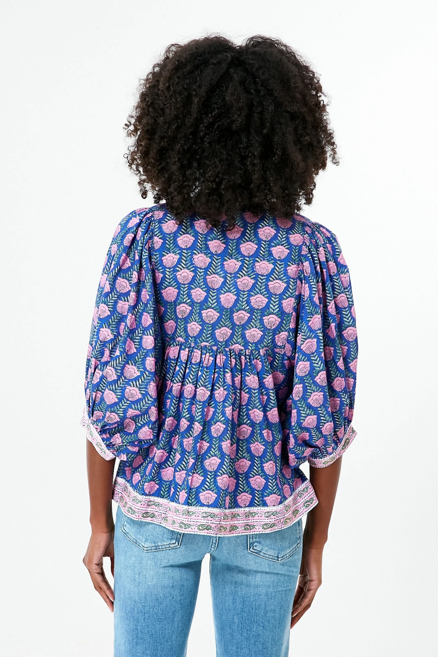 Multi Blue Jesy Blouse 4 Multi Blue Jesy Blouse - Image 4