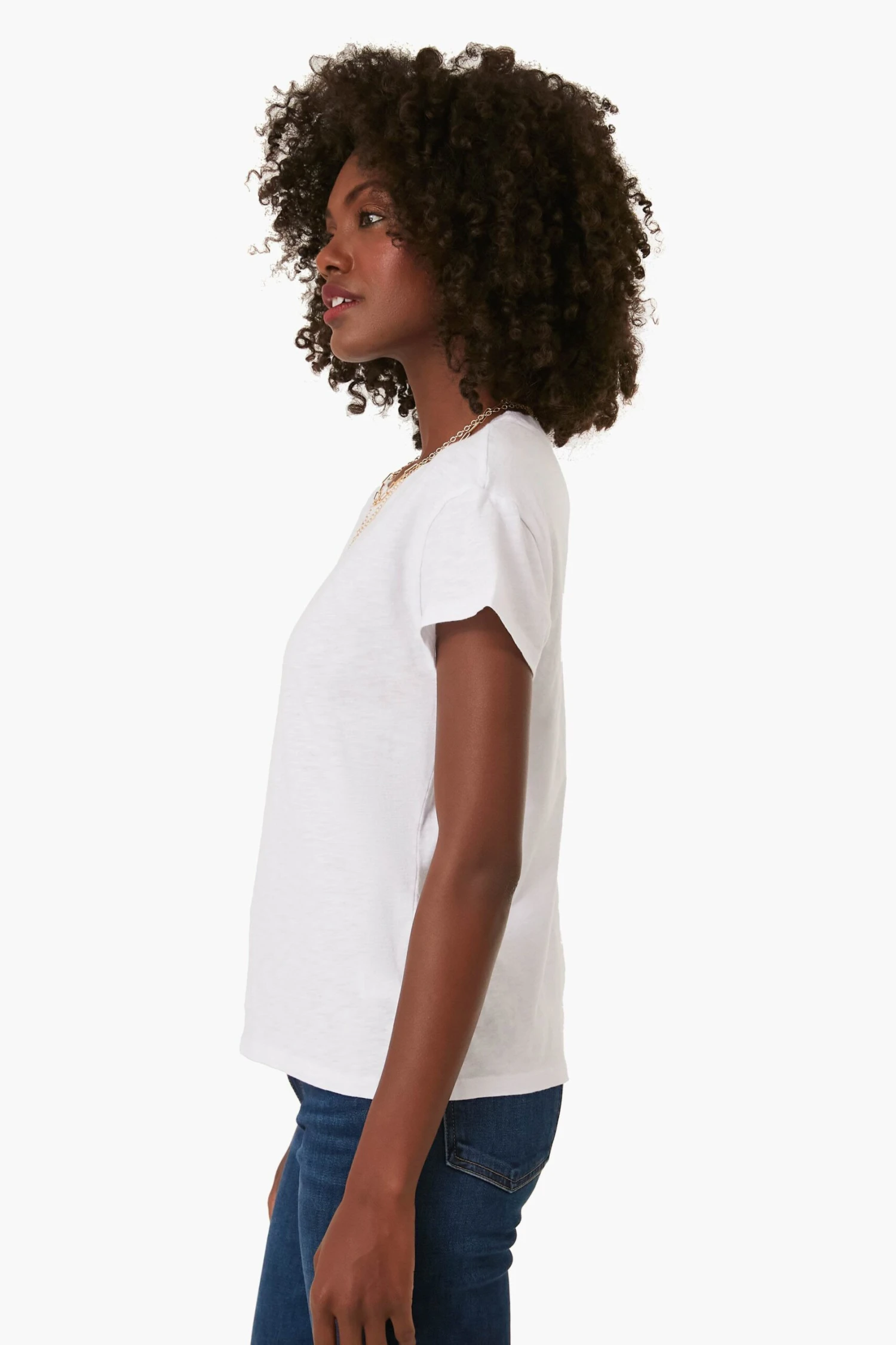 White Modern Slub Tee 5 White Modern Slub Tee - Image 5