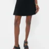 Black Knit Margaret Mini Skirt