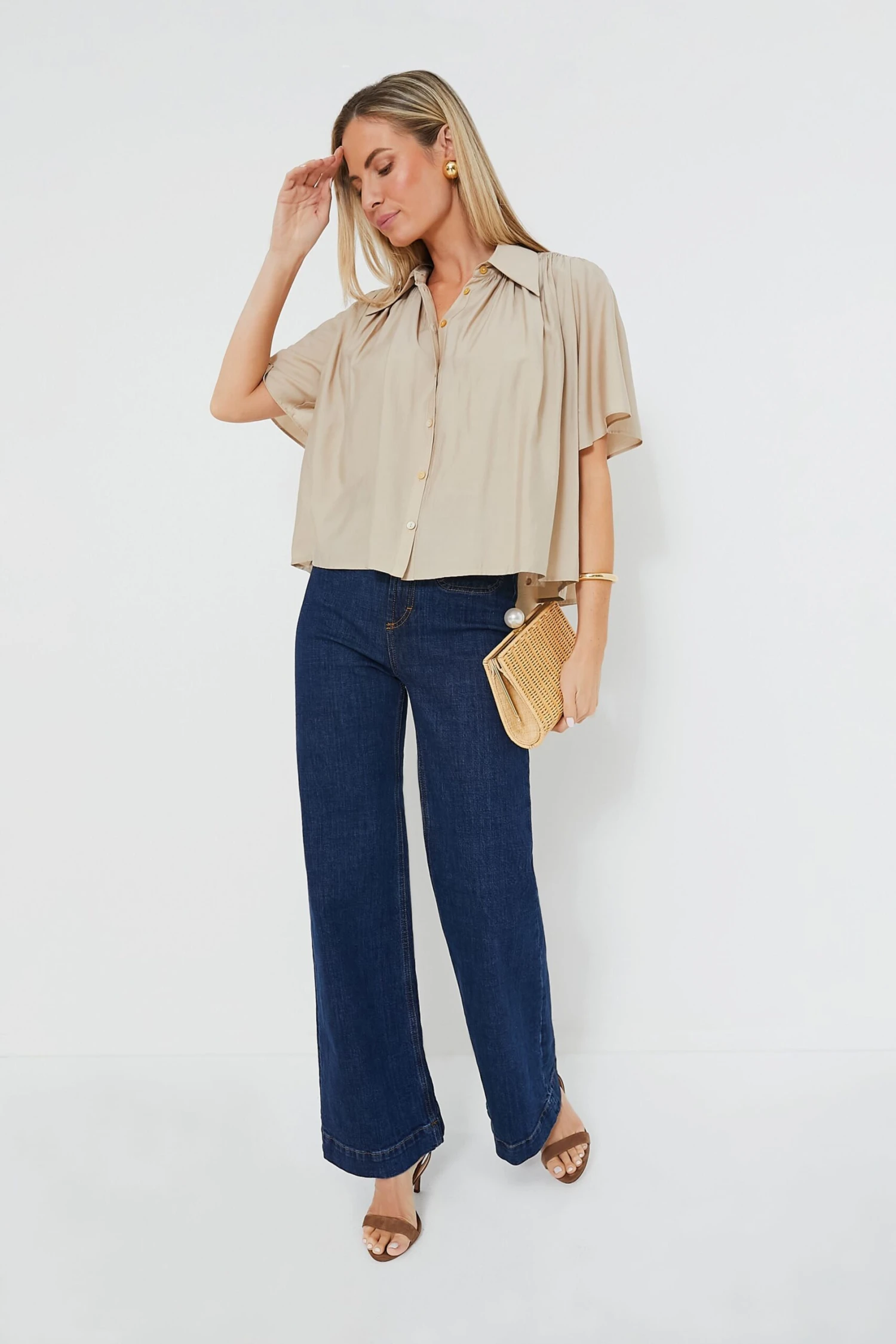 Champagne Clemens Blouse 6 Champagne Clemens Blouse - Image 6