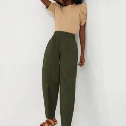 Ganni Kombu Green Cotton Crepe Elasticated Curve Pants -Outlet Toggify Store pKCjWf9llC95GU9n9z8XMP8ciQsvSW47 1