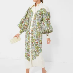 Pearl Isabella Panel Midi Dress