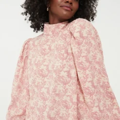 Pink Toile Thayer Blouse