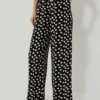 Painterly Dots Black Sharon Pants