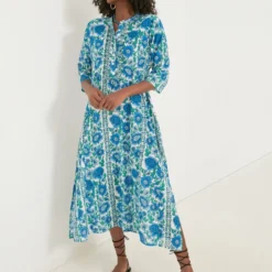 Blue Dijon Classic Long Kurta