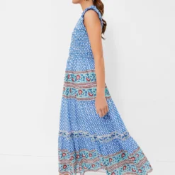Campania Blue Sleeveless Smocked Maxi Dress -Outlet Toggify Store sa2K6OEIVqk59Qti308sTVy1ts09j2mf 1