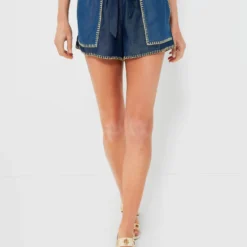 Light And Dark Blue Moni Shorts
