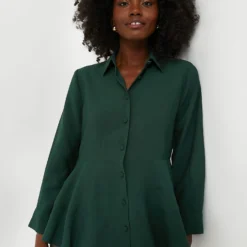 Hunter Green Ashlen Blouse
