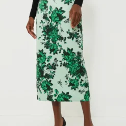 Green Festive Bouquet Lorinda Skirt