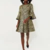 Gold Leopard Mel Dress