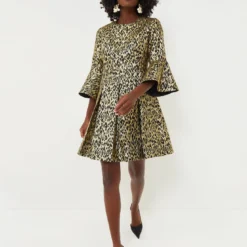 Gold Leopard Mel Dress