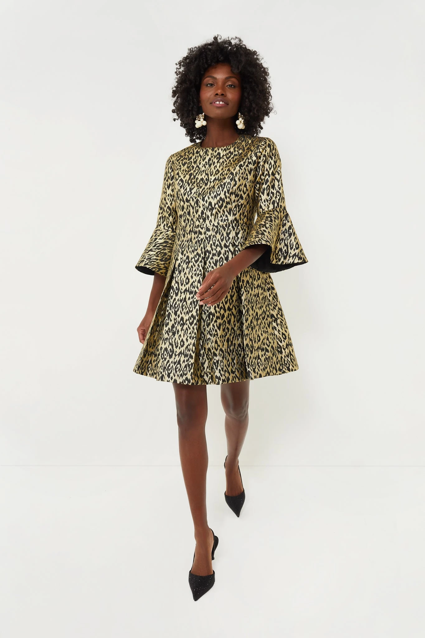 Gold Leopard Mel Dress 1 Gold Leopard Mel Dress