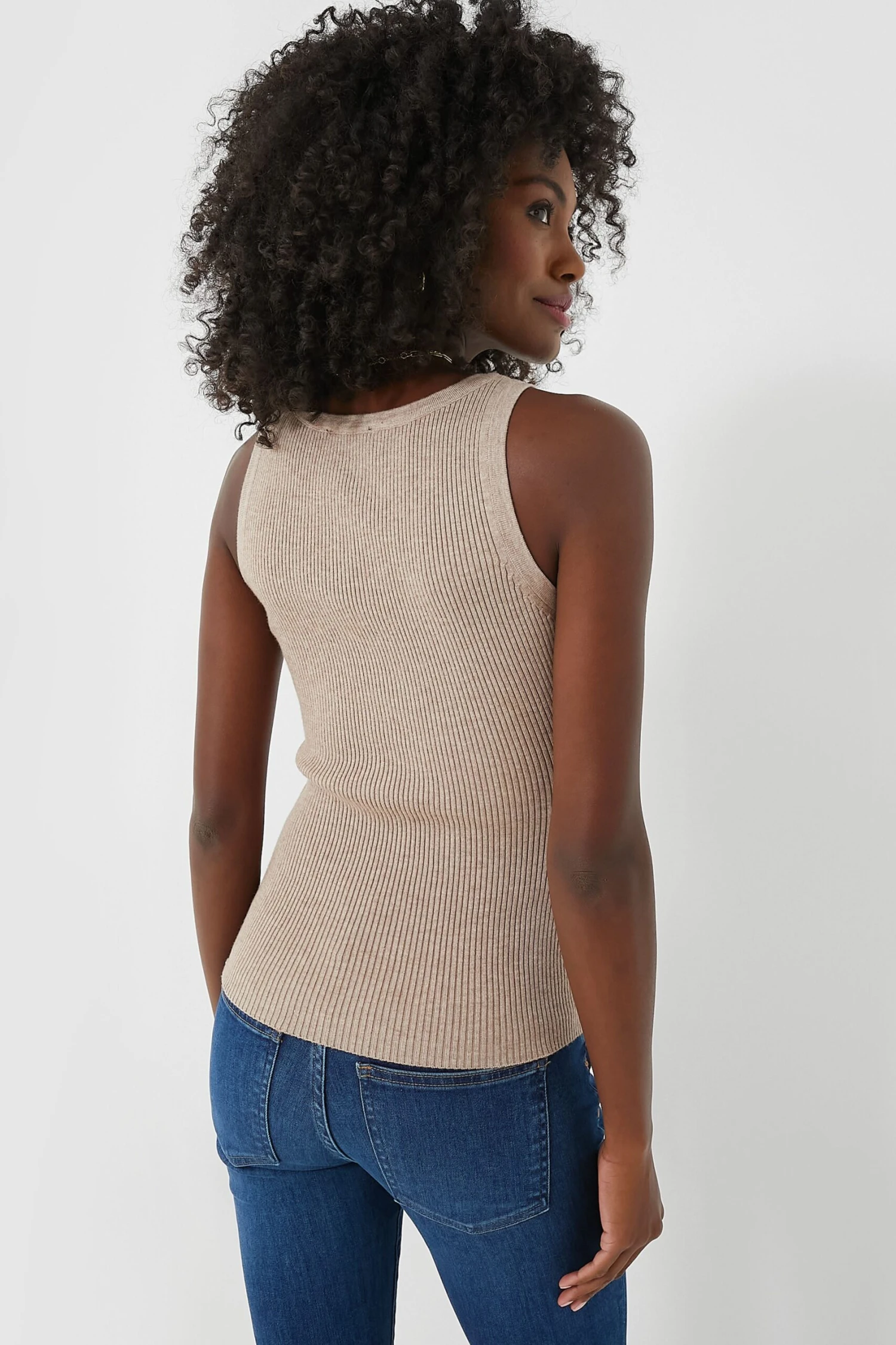 Oat Shelby Ribbed Tank 4 Oat Shelby Ribbed Tank - Image 4