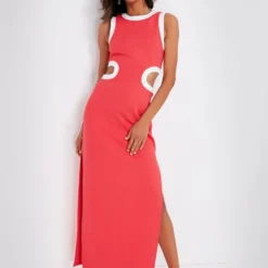 Staud Hibiscus And White Dolce Dress