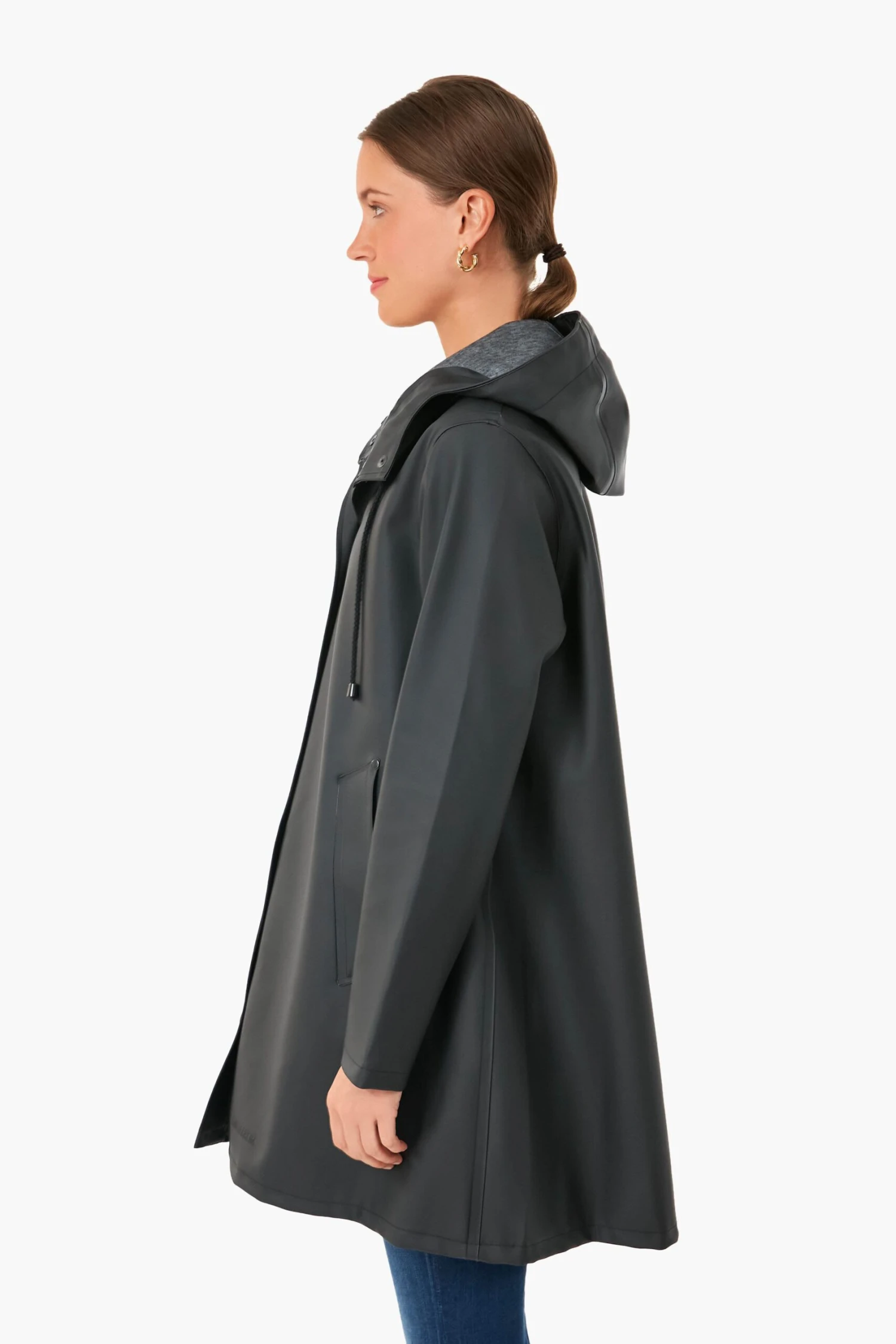 Stutterheim Black Mosebacke Raincoat 3 Stutterheim Black Mosebacke Raincoat - Image 3