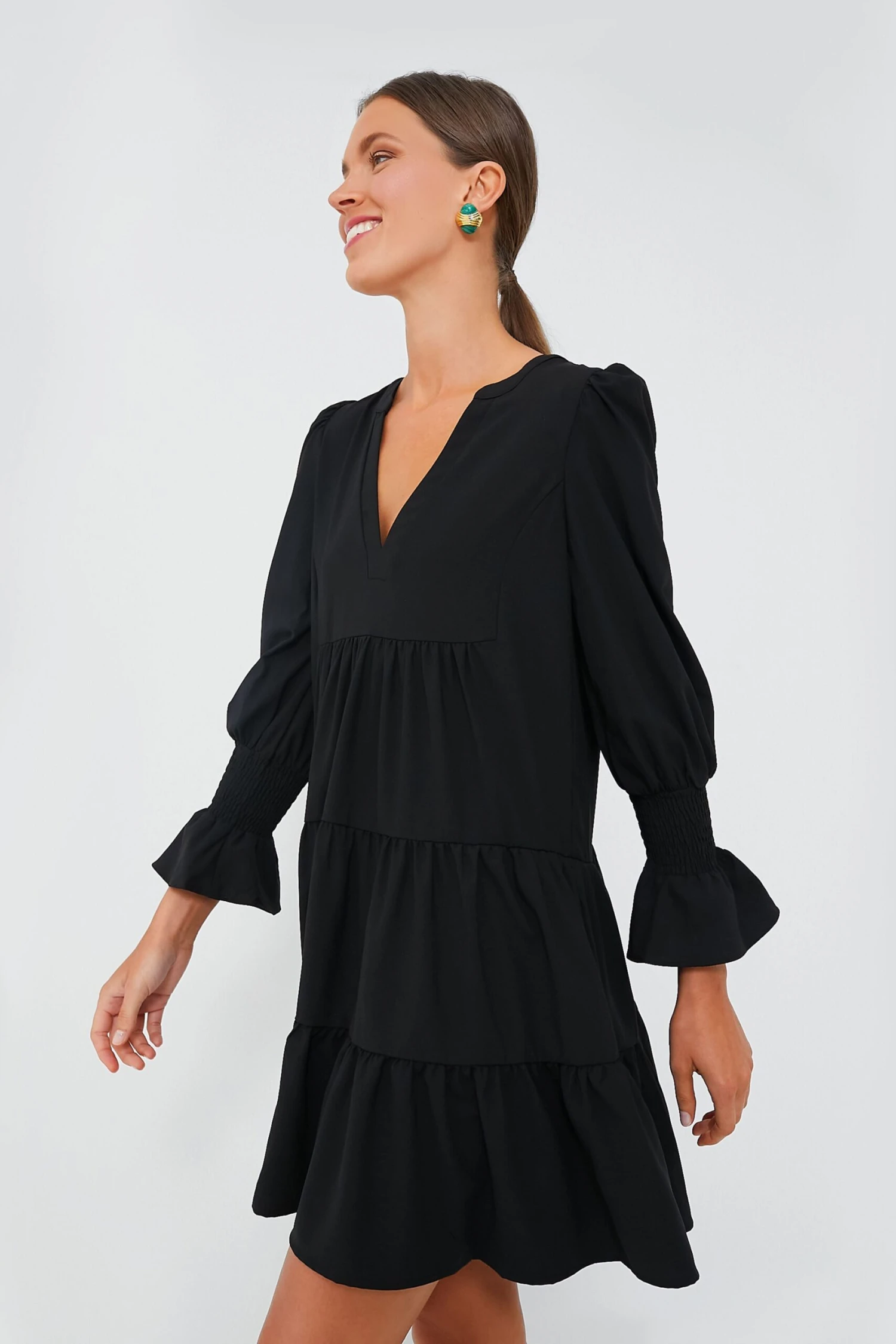 Black Crepe Kenzo Dress 3 Black Crepe Kenzo Dress - Image 3