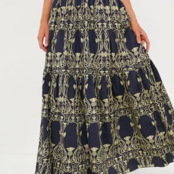 Pinas Navy Juana Skirt